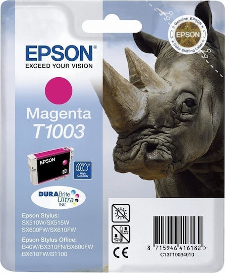 Epson T1003 Γνήσιο Μελάνι Εκτυπωτή InkJet Ματζέντα (C13T10034010)