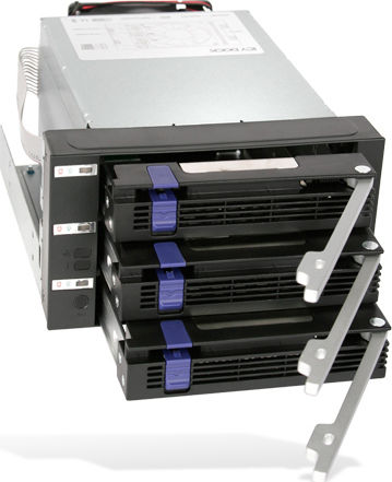 Icy Dock FatCage 3x 3.5Inch HDD in 2x 5.25Inch Bay Hot Swap SATA 6Gbps HDD Rack/Cage/Module Μαύρο MB153SP-B - Image 3