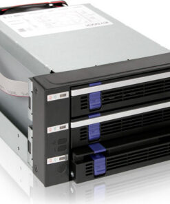 Alternative view of Icy Dock FatCage 3x 3.5Inch HDD in 2x 5.25Inch Bay Hot Swap SATA 6Gbps HDD Rack/Cage/Module Μαύρο MB153SP-B