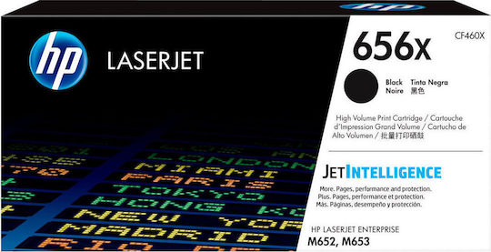 HP 656X Γνήσιο Toner Laser Εκτυπωτή Μαύρο High Yield 27000 Σελίδων (CF460X)