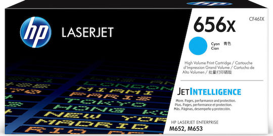 HP 656X Γνήσιο Toner Laser Εκτυπωτή Κυανό High Yield 22000 Σελίδων (CF461X)