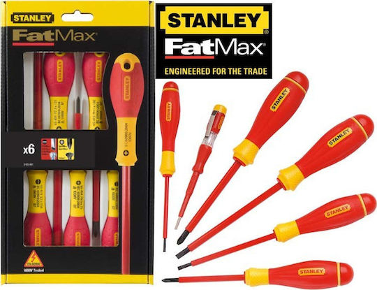 Stanley Σετ 6 Κατσαβίδια Ηλεκτρολόγου VDE 1000V Fatmax 0-65-443 - Image 2
