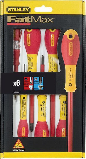Stanley Σετ 6 Κατσαβίδια Ηλεκτρολόγου VDE 1000V Fatmax 0-65-443 - Image 3