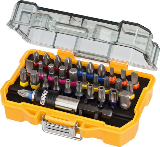 Dewalt Σετ 32 Μύτες Κατσαβιδιού Ίσιο / Σταυρός / Torx / Αστέρι DT7969