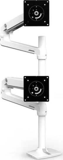 Ergotron LX Βάση Γραφείου για 2 Οθόνες έως 40" με Βραχίονα Λευκή - Image 3
