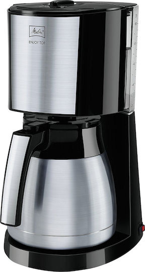 Melitta Enjoy Top Therm Inox Καφετιέρα Φίλτρου 1000W Black