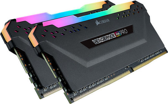 Corsair Vengeance Rgb Pro DDR4 16GB RAM με 2x8GB Modules και Ταχύτητα 2933 για Desktop CMW16GX4M2Z2933C16