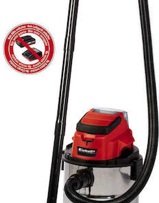 Einhell Tcvc 18/20 Lisolo Επαναφορτιζόμενη Σκούπα Υγρών / Στερεών Χωρίς Φορτιστή και Μπαταρία με Ανοξείδωτο Κάδο 20lt