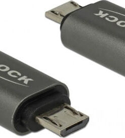 DeLock Μετατροπέας micro USB male σε USB-C female 1τμχ 65927
