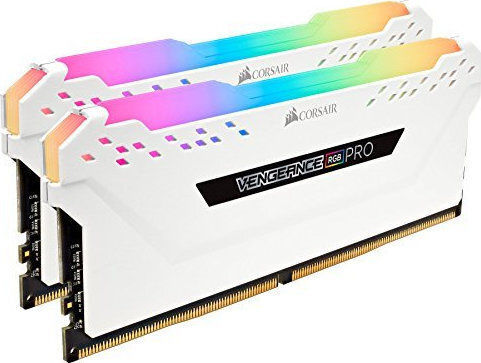 Corsair Vengeance RGB Pro DDR4 32GB RAM με 2x16GB Modules και Ταχύτητα 2666 για Desktop CMW32GX4M2A2666C16W - Image 2