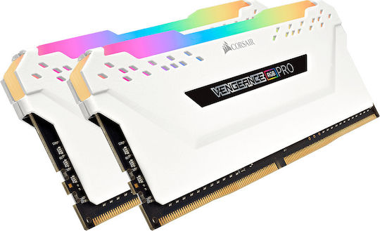 Corsair Vengeance RGB Pro DDR4 32GB RAM με 2x16GB Modules και Ταχύτητα 2666 για Desktop CMW32GX4M2A2666C16W - Image 3