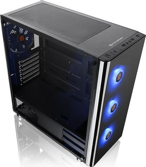 Thermaltake V200 Tempered Glass RGB Edition Gaming Midi Tower Κουτί Υπολογιστή με Πλαϊνό Παράθυρο Μαύρο - Image 4