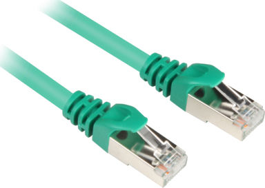 Sharkoon S/FTP Cat.6a Cable 1m Πράσινο