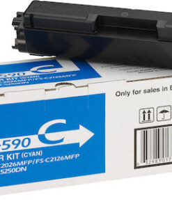 Kyocera TK-590C Γνήσιο Toner Laser Εκτυπωτή Κυανό 5000 Σελίδων (1T02KVCNL0)