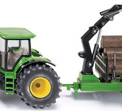 Siku Tractor with Forestry Trailer Τρακτέρ 1:50 Αγροτικό για 3+ Ετών