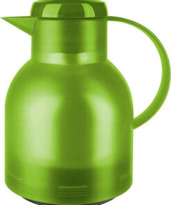 Emsa Jug Quick Press Translucent Κανάτα Θερμός Πλαστικό 1lt Πράσινο με Λαβή