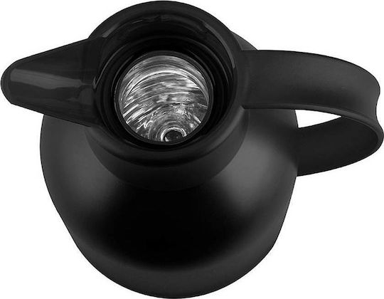 Emsa Samba Vacuum Jug Quick Press Κανάτα Θερμός Πλαστικό 1lt Μαύρο με Λαβή - Image 4