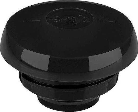 Emsa Samba Vacuum Jug Quick Press Κανάτα Θερμός Πλαστικό 1lt Μαύρο με Λαβή - Image 5