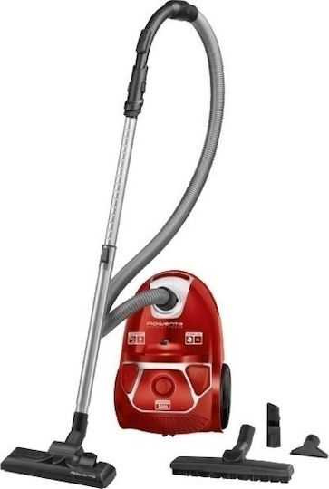 Rowenta Compact Power Ηλεκτρική Σκούπα 750W με Σακούλα 3lt Κόκκινη - Image 2