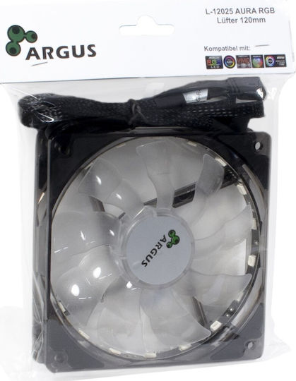 Inter-Tech L-12025 Aura RGB Case Fan με Σύνδεση 4-Pin PWM - Image 5