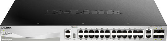 D-Link DGS-3130-30TS Managed L3 Switch με 24 Θύρες Gigabit (1Gbps) Ethernet και 4 SFP Θύρες - Image 2