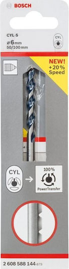 Bosch CYL-5 Διαμαντοτρύπανο Καρβιδίου με Κυλινδρικό Στέλεχος για Δομικά Υλικά, Γυαλί και Πλακίδια 6x50mm 2608588144 - Image 2