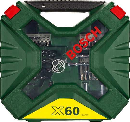 Bosch X-LINE Σετ 60 Τρυπάνια HSS για Μέταλλο και Ξύλο 2607010611 - Image 2