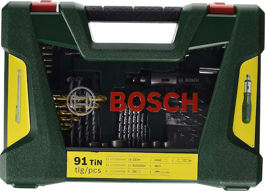 Bosch Σετ 91 Τρυπάνια Τιτανίου με Κυλινδρικό Στέλεχος 2607017311 - Image 2