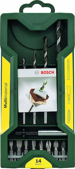 Bosch X-Line Σετ 14 Τρυπάνια για Ξύλο, Δομικά Υλικά και Μέταλλο 2607017161 - Image 2
