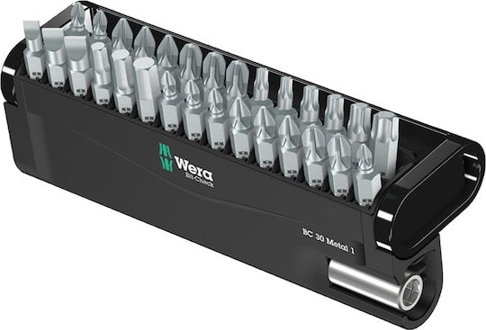 Wera Σετ 30 Μύτες Κατσαβιδιού Σετ Βιδώματος Metal 1 05057434001