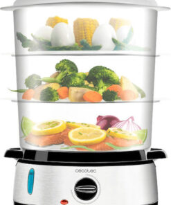 Cecotec Vapovita 3000 Inox Ατμομάγειρας με 3 Επίπεδα Μαγειρέματος 9lt