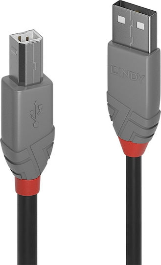 Lindy USB 2.0 Cable USB-A male - USB-B male 0.5m (36671)