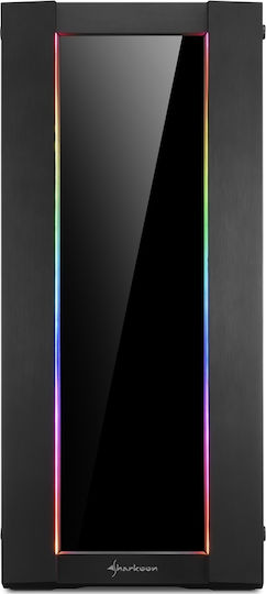 Sharkoon Elite Shark CA200G Gaming Midi Tower Κουτί Υπολογιστή με Πλαϊνό Παράθυρο και RGB Φωτισμό Μαύρο - Image 2