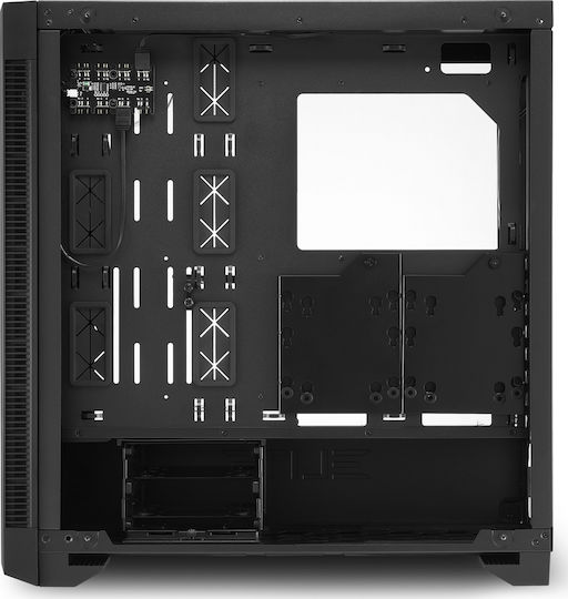 Sharkoon Elite Shark CA200G Gaming Midi Tower Κουτί Υπολογιστή με Πλαϊνό Παράθυρο και RGB Φωτισμό Μαύρο - Image 6