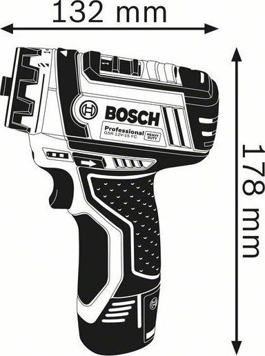 Bosch GSR 12V-15 FC Παλμικό Κατσαβίδι Μπαταρίας Solo 12V 06019F6004 - Image 11