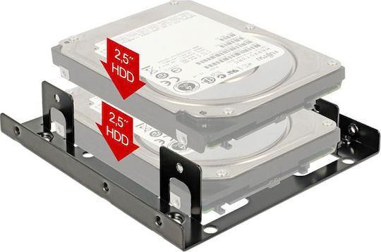 DeLock Installation frame 3.5″ 2x 2.5″ HDD - Image 2