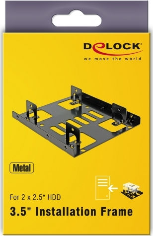 DeLock Installation frame 3.5″ 2x 2.5″ HDD - Image 3