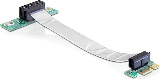 DeLock Riser Card with Flexible cable 0.13m left Insertion