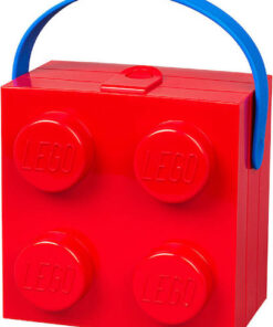 LEGO Πλαστικό Παιδικό Δοχείο Φαγητού Κόκκινο 16.5 x 16.5 x 11.7εκ. 299078