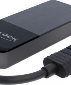 DeLock video splitter Μετατροπέας DisplayPort male σε DisplayPort female