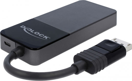 DeLock video splitter Μετατροπέας DisplayPort male σε DisplayPort female