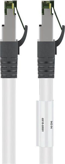 Goobay S/FTP Cat.8.1 Καλώδιο Δικτύου Ethernet 0.5m Λευκό 1τμχ 55123 - Image 2