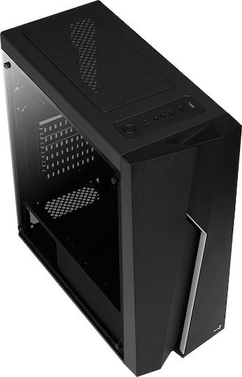 Aerocool Bolt Gaming Midi Tower Κουτί Υπολογιστή με Πλαϊνό Παράθυρο και RGB Φωτισμό Μαύρο - Image 7