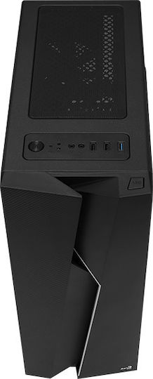 Aerocool Bolt Gaming Midi Tower Κουτί Υπολογιστή με Πλαϊνό Παράθυρο και RGB Φωτισμό Μαύρο - Image 8