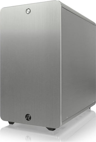 Raijintek Thetis Midi Tower Κουτί Υπολογιστή με Πλαϊνό Παράθυρο Ασημί