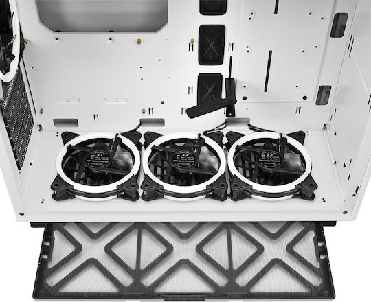 Sharkoon Pure Steel RGB Gaming Midi Tower Κουτί Υπολογιστή με Πλαϊνό Παράθυρο Λευκό - Image 6