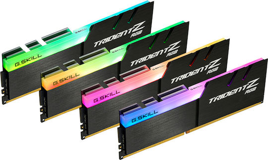 G.Skill Trident Z RGB DDR4 32GB RAM με 4x8GB Modules και Ταχύτητα 3600 για Desktop F4-3600C18Q-32GTZR - Image 2
