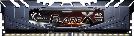 G.Skill Flare X DDR4 32GB RAM με 4x8GB Modules και Ταχύτητα 3200 για Desktop F4-3200C16Q-32GFX - Image 2