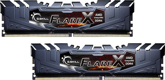 G.Skill Flare X DDR4 32GB RAM με 4x8GB Modules και Ταχύτητα 3200 για Desktop F4-3200C16Q-32GFX - Image 4