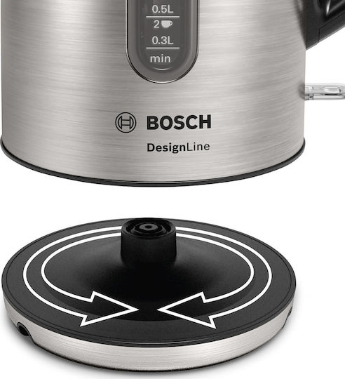 Bosch Βραστήρας 1.7lt 2400W Ασημί TWK4P440 - Image 7